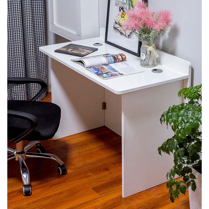Escritorio plegable 100 cm Blanco-3