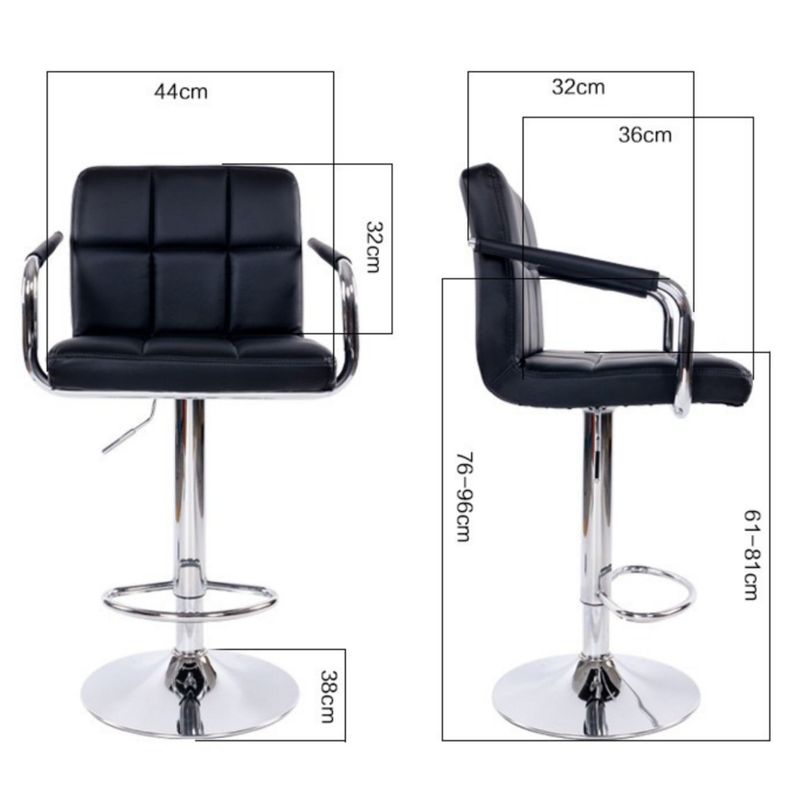 Piso Bar taburete con posabrazos Atenas II PACK X2 -2