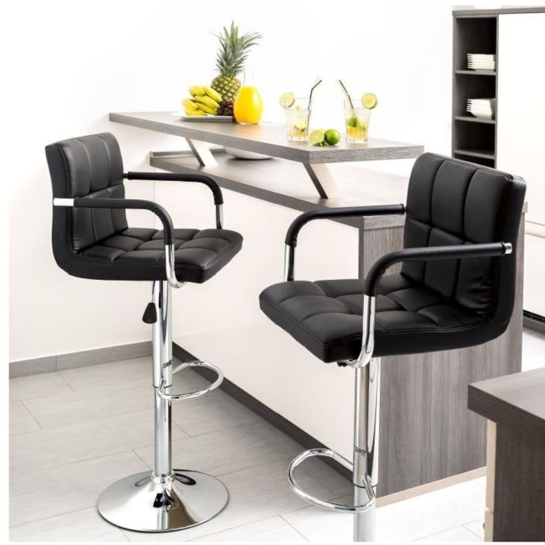 Piso Bar taburete con posabrazos Atenas II PACK X2 -0