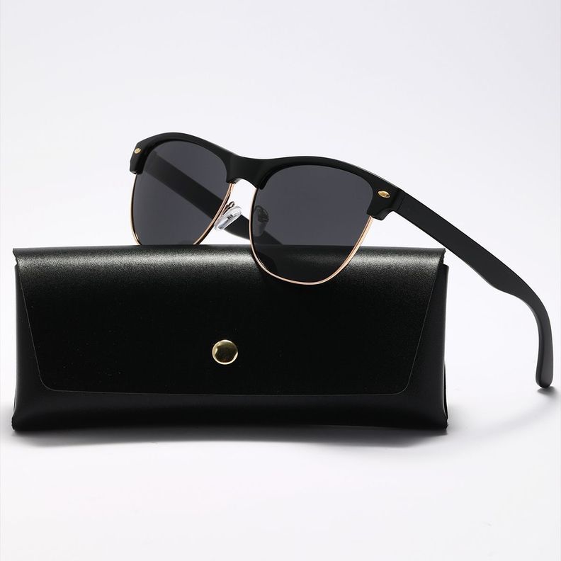 POLASUP LENTES Gafas de sol polarizadas cl sicas elegantes y casuales de media montura de metal