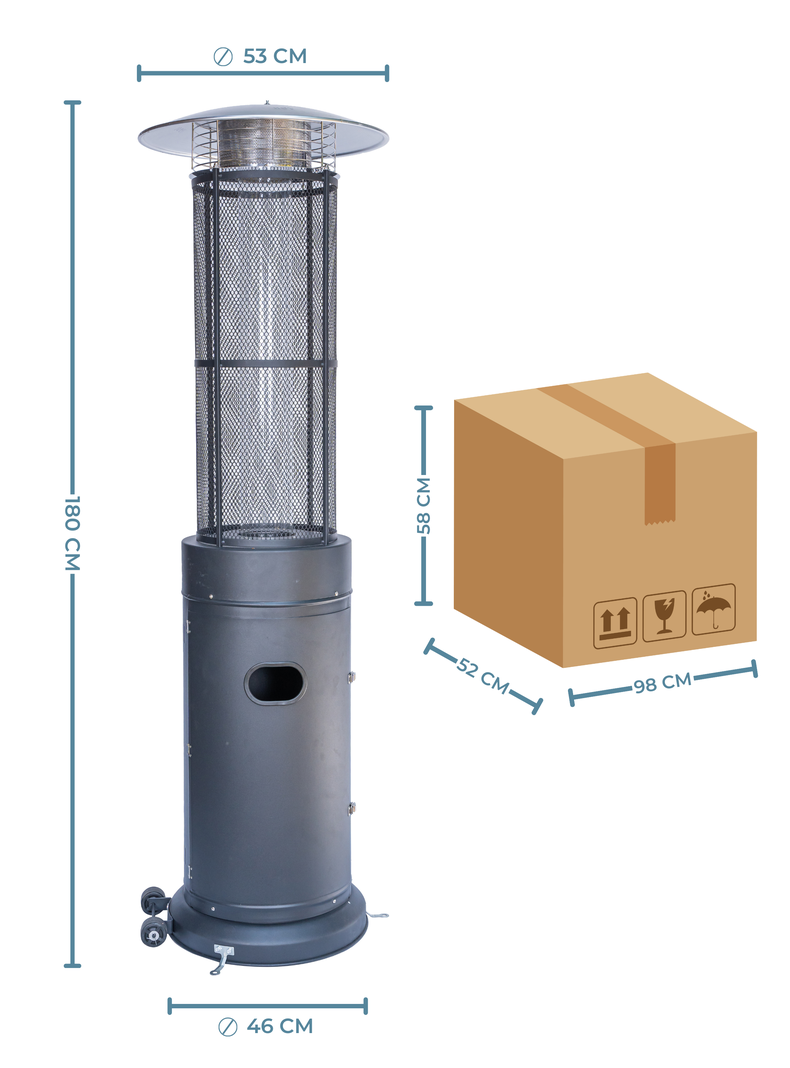 Estufa Exterior Gas Mork - Mate | Calefactor para Terrazas y Patios-2