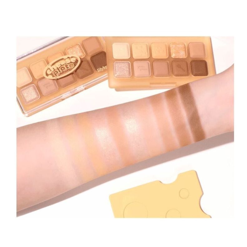 Paleta de sombras coreanas en polvo - LILY BY RED, Mood Keyboard 06 #Here's Your Cheese-4