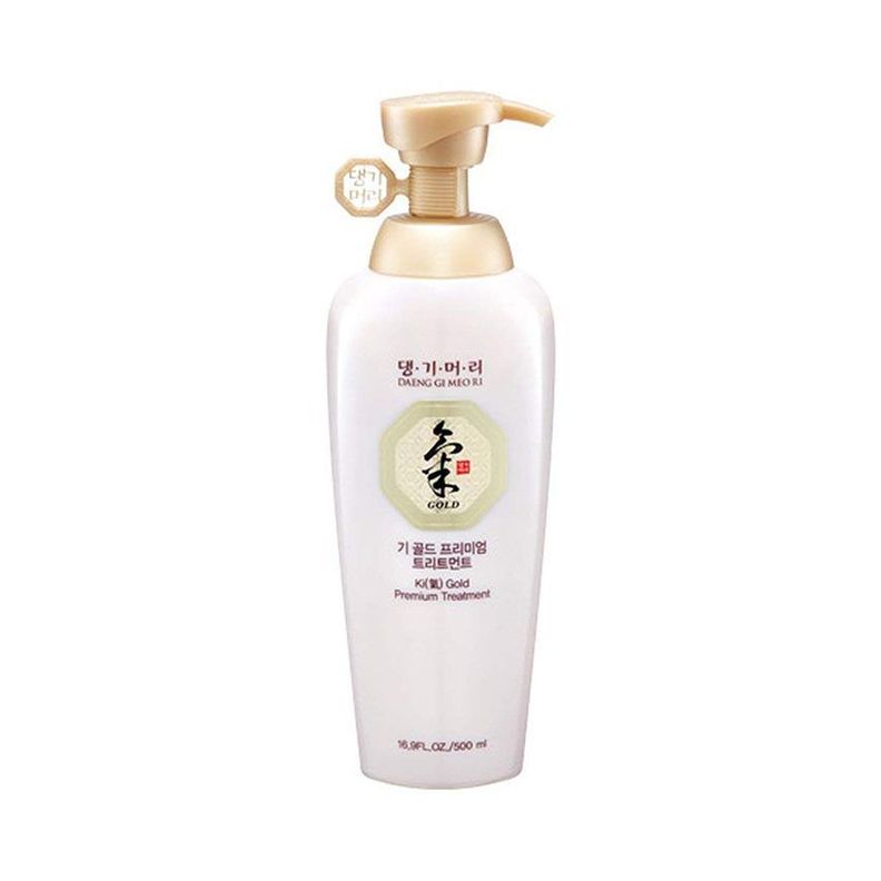 Acondicionador para cabello delgado y seco con ginseng coreano - DAENG GI MEO RI Ki Gold Premium Blanco