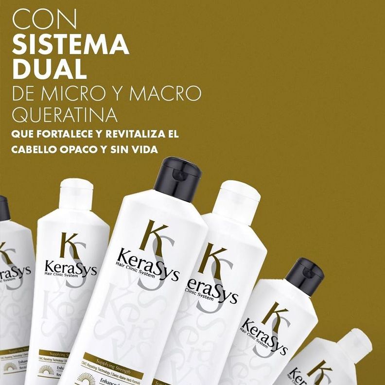 Shampoo para cabellos finos y quebradizos con keratina - KERASYS Revitalizing Shampoo 400ml-1