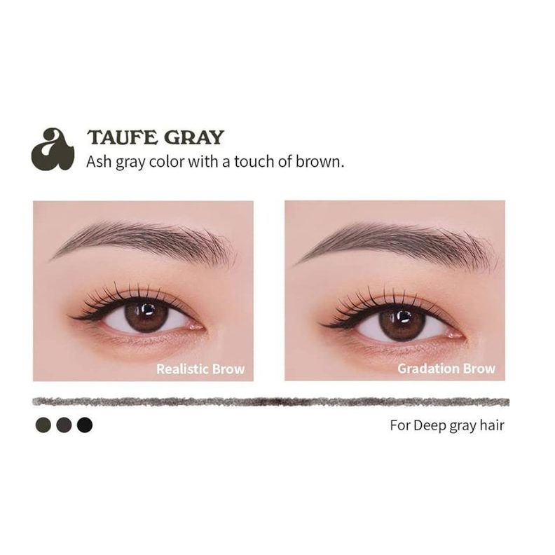 Delineador para cejas con una punta fina - UNLEASHIA Shaper Defining Eyebrow N°3 Taupe Gray-2
