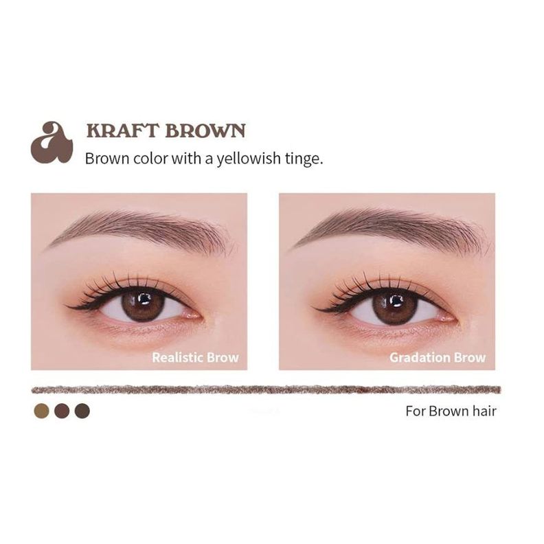 Delineador para cejas con una punta fina - UNLEASHIA Shaper Defining Eyebrow N°2 Kraft Brown-1