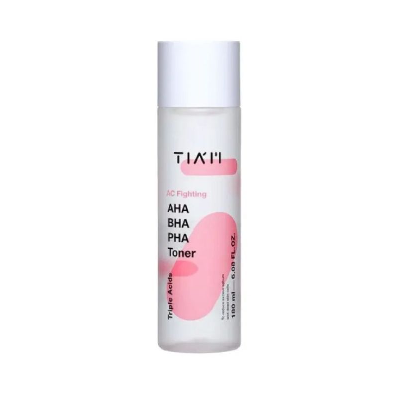 Tónico coreano descongestionante con ingredientes AHA, BHA y PHA - AC Fighting Toner TIAM-0