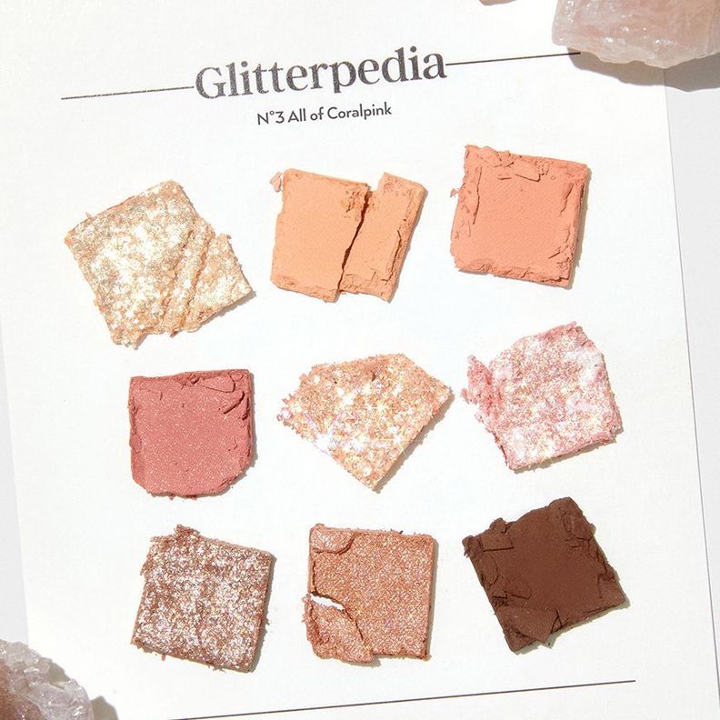 Paleta de maquillaje UNLEASHIA con acabados brillantes, N3. All of Coral Pink - Maquillaje Coreano-1