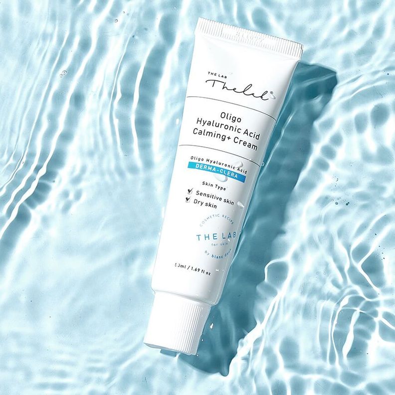 Crema coreana calmante THE LAB con ácido hialurónico para piel seca - 50ml-2