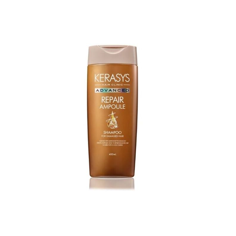 Shampoo para cabellos dañados o tratados químicamente - KERASYS Advanced Ampoule 400ml - Repair-0