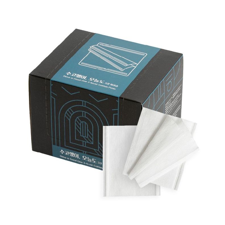 Caja con 280 Pads con 3 hojas de algodón - UNITREE Have a good one 3-layer Cotton Pad-0