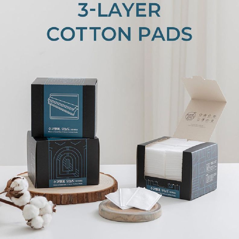 Caja con 280 Pads con 3 hojas de algodón - UNITREE Have a good one 3-layer Cotton Pad-3