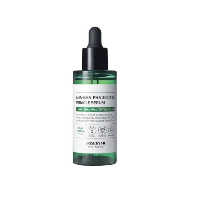 Sérum coreano con extracto de hoja de árbol de té y centella - SOME BY MI Miracle Serum 50ml-0