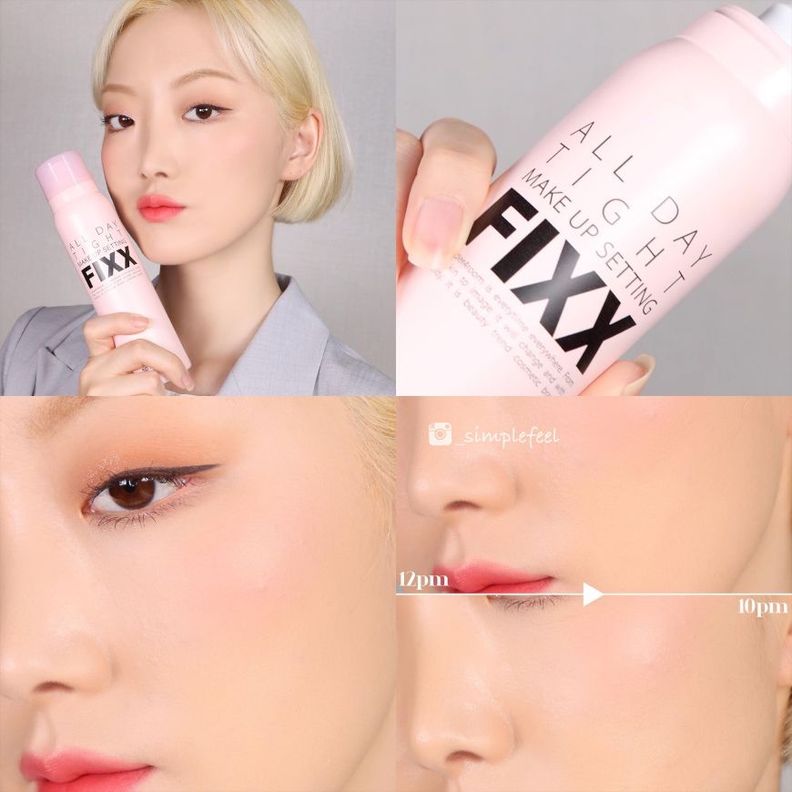 Fijador de maquillaje coreano con proteína de trigo hidrolizada y ácido hialurónico - SO NATURAL-3