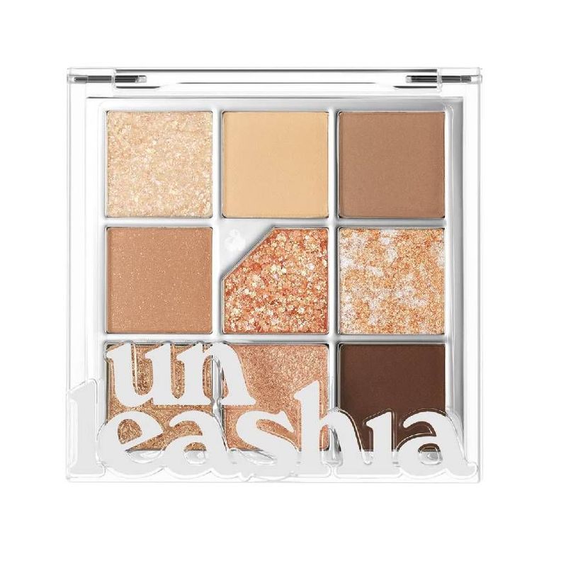 Paleta de maquillaje UNLEASHIA con acabados brillantes, N2. All of Brown - Maquillaje Coreano-0