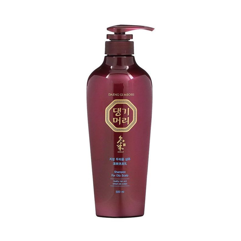 Shampoo coreano para cuero cabelludo graso con mentol, menta y diente de león -DGMR-0