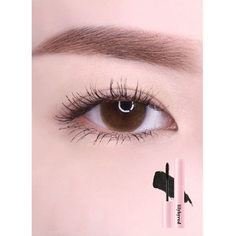 Máscara de pestañas coreana de fórmula gel - LILY BY RED, Survival Colorcara 05 Black Brown-0