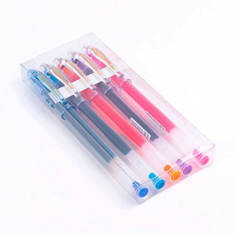 Set Lápiz Tinta Super Gel 5 Colores-0