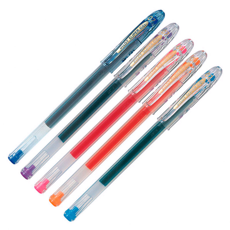 Set Lápiz Tinta Super Gel 5 Colores-1