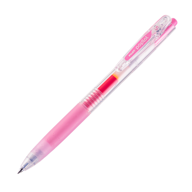 12 un. Lapiz Gel Pop´lol Baby Pink 0.5 mm.-0