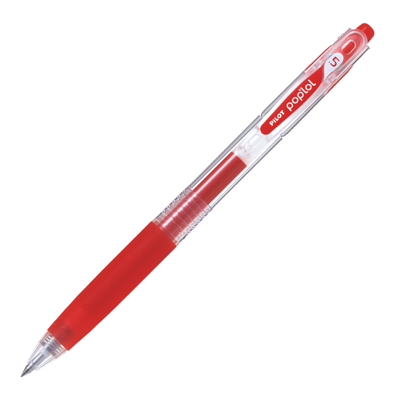 12 un. Lapiz Gel Pop´lol Rojo 0.5 mm.-0