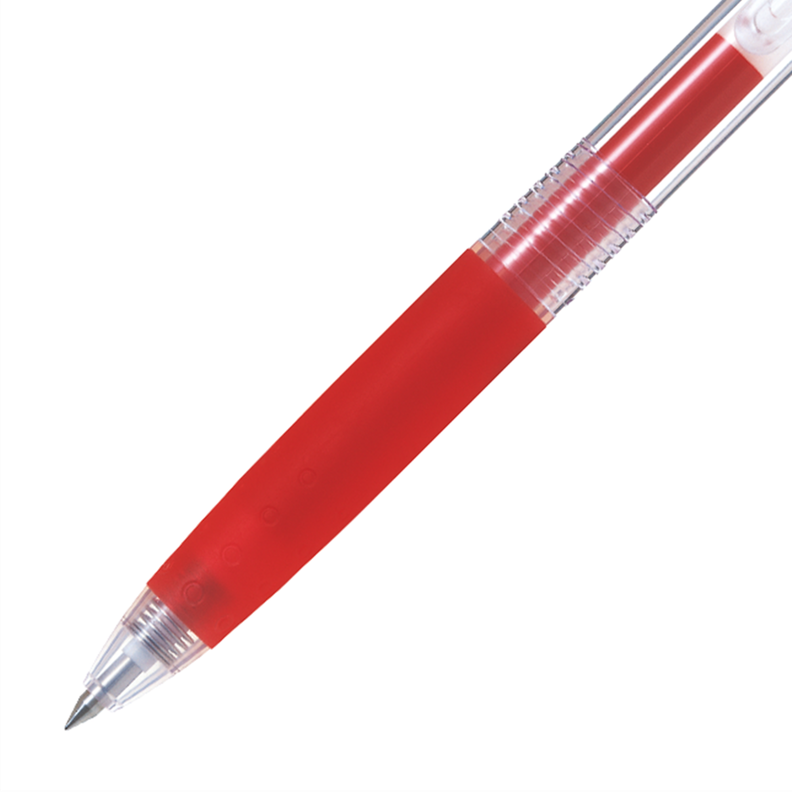 12 un. Lapiz Gel Pop´lol Rojo 0.5 mm.-2