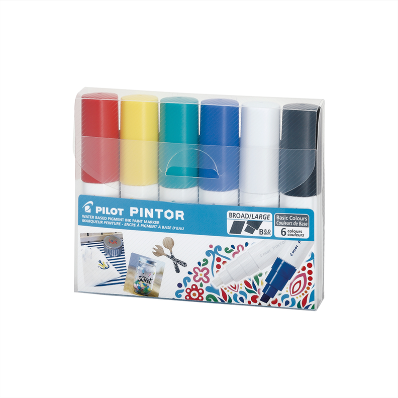 Pintor Set Clasicos Punta Biselada 6 un. Surtido
