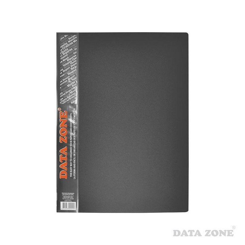 Carpeta A4 60 Fundas Negro-0