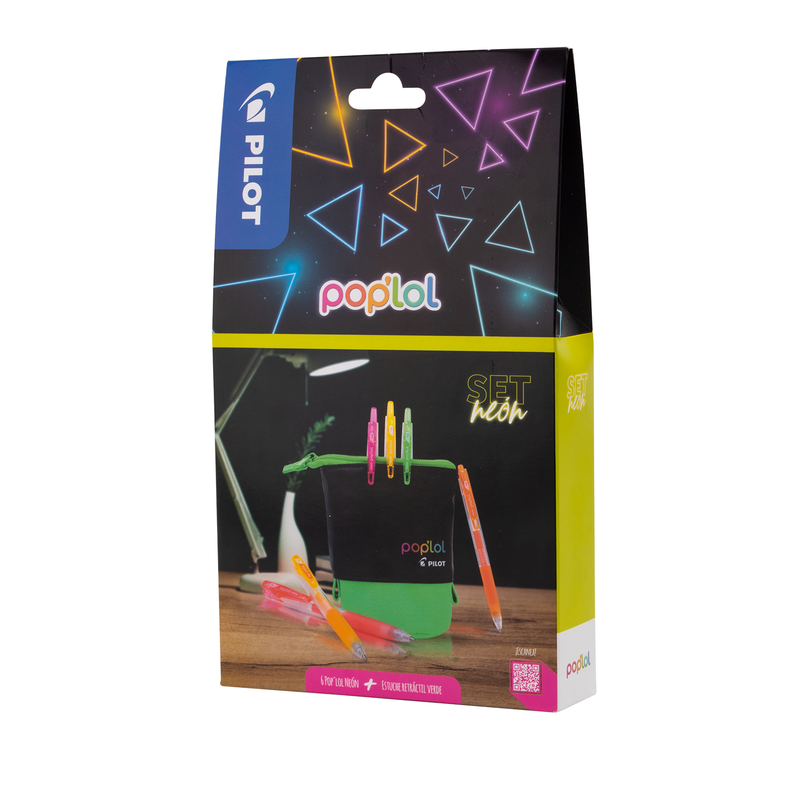 POP´LOL 0.7 C/ESTUCHE RETRÁCTIL VERDE 6 U-1