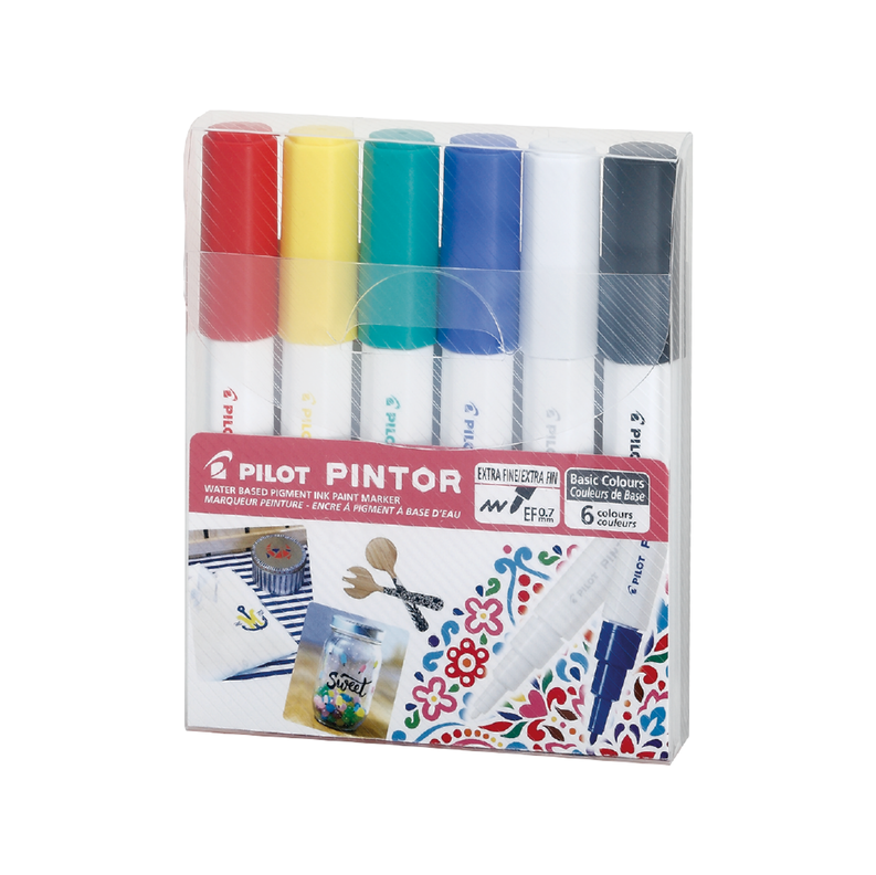 Pintor Set Clasicos Punta Extra Fina 6 un. Surtido