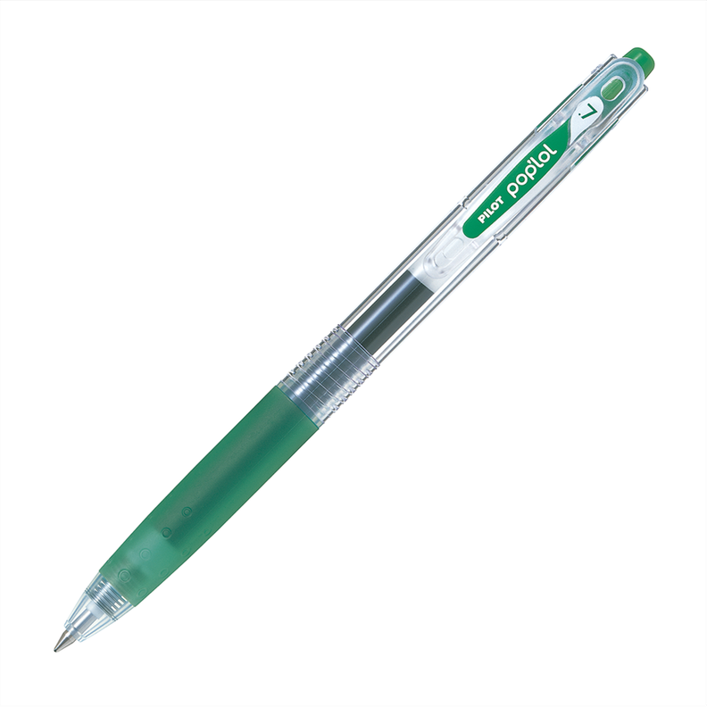 12 un. Lapiz Gel Pop´lol Verde 0.7 mm.-0