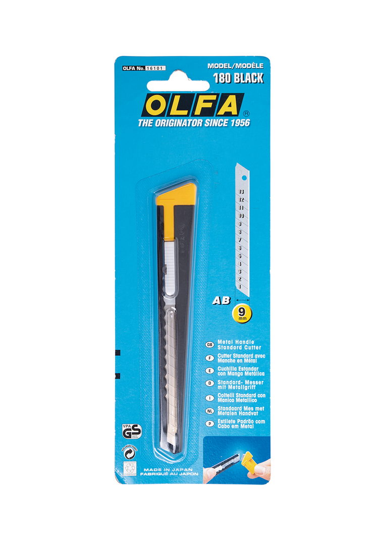 CUCHILLO MEDIANO METÁLICO CON SEGURO AUTOMÁTICO-1