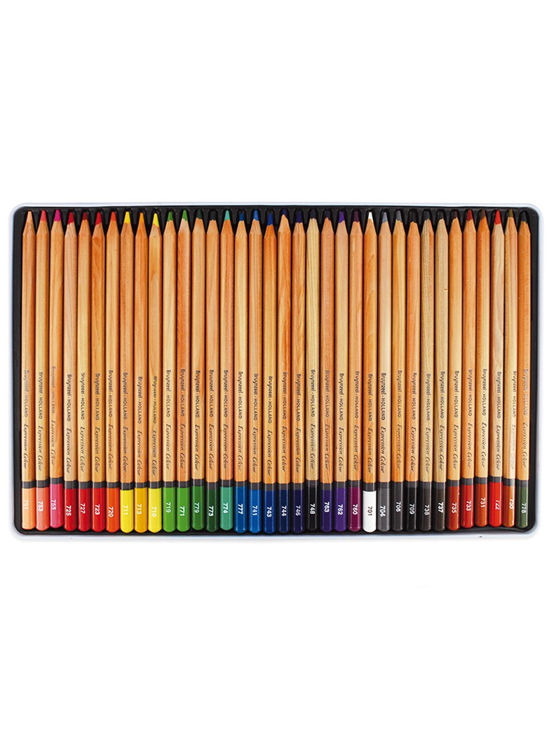 LÁPICES EXPRESSION 36 COLORES CAJA METÁLICA-1