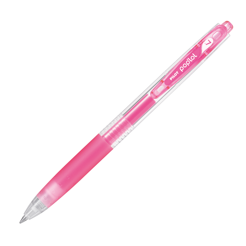 12 un. Lapiz Gel Pop´lol Neon Rosado 0.7 mm.-0