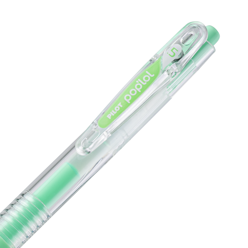 12 un. Lapiz Gel Pop´lol Verde Pastel 0.5 mm.-2