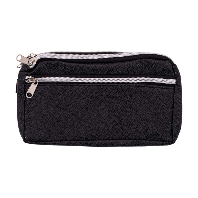ESTUCHE ESCOLAR TRIPLE CIERRE NEGRO-0
