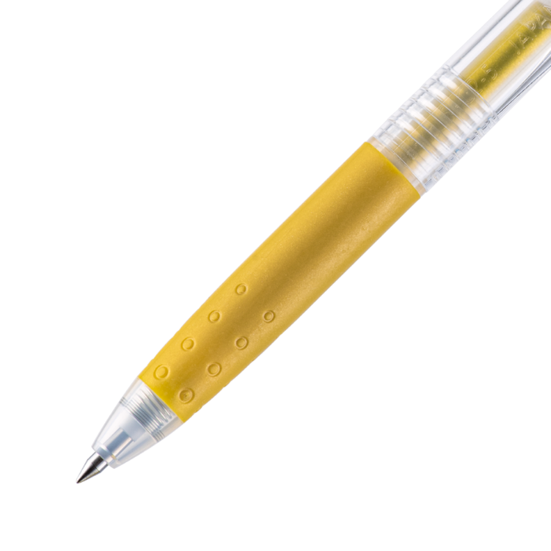 12 un. Lapiz Gel Pop´lol Dorado 0.5 mm.-2