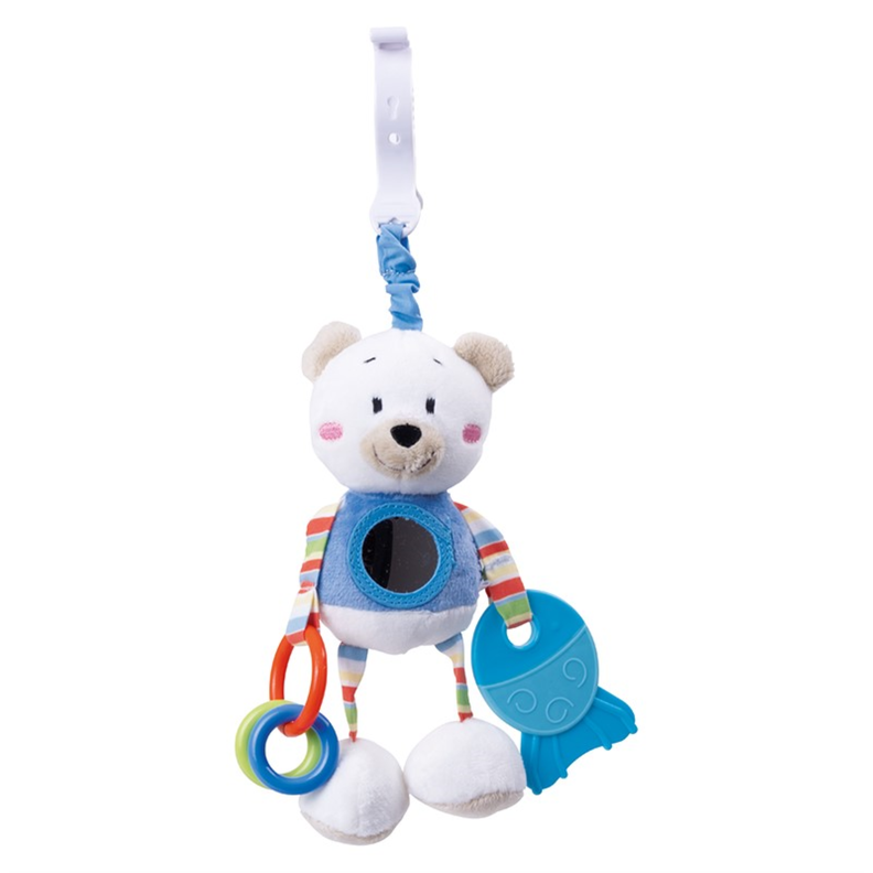 Oso Interactivo Celeste con Gancho-0