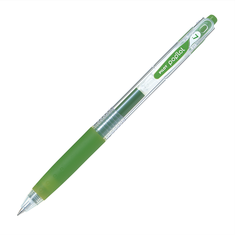 12 un. Lapiz Gel Pop´lol Verde Manzana 0.7 mm.-1
