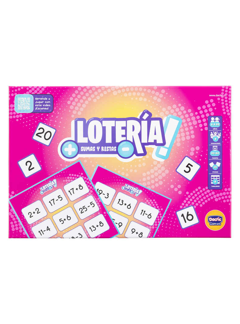 LOTERIA SUMAS Y RESTAS