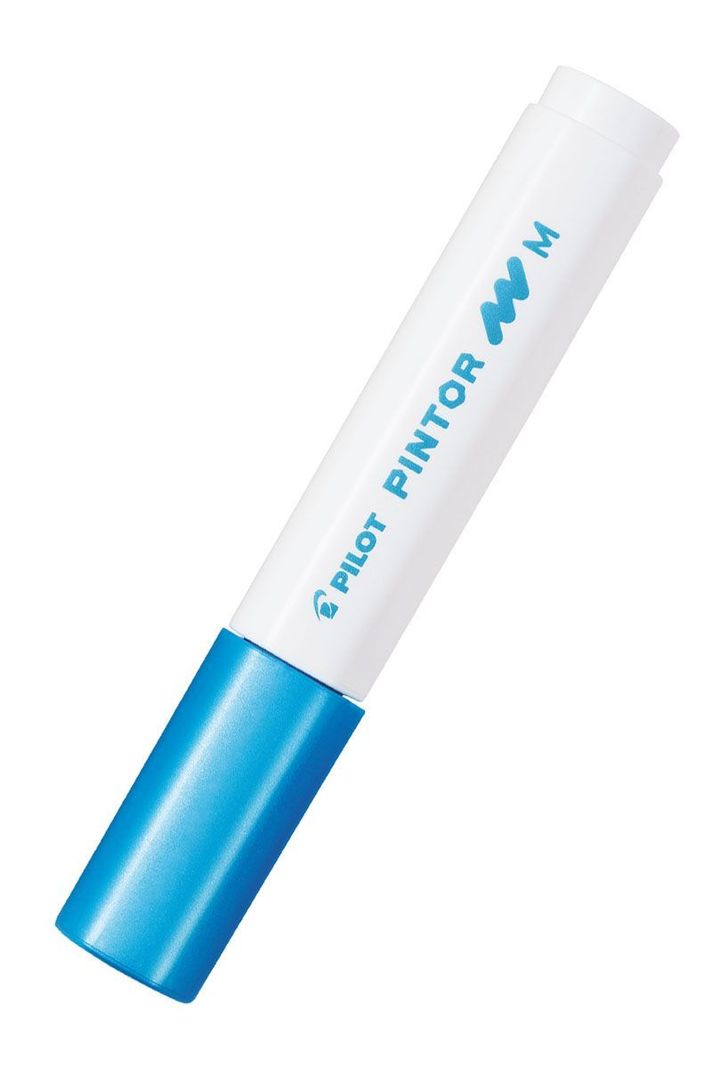 MARCADOR PINTOR MEDIO AZUL METÁLICO-0