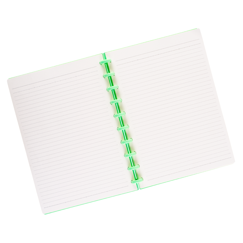 Cuaderno B5 c/ Pines Verde Agua Anillado-1