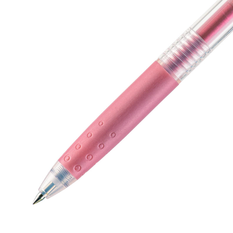12 un. Lapiz Gel Pop´lol Rosado Metalico 0.5 mm.-2