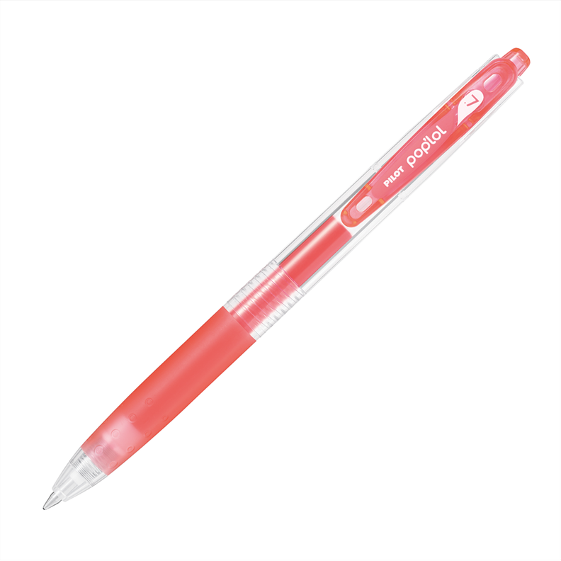 12 un. Lapiz Gel Pop´lol Neon Rojo 0.7 mm.-1