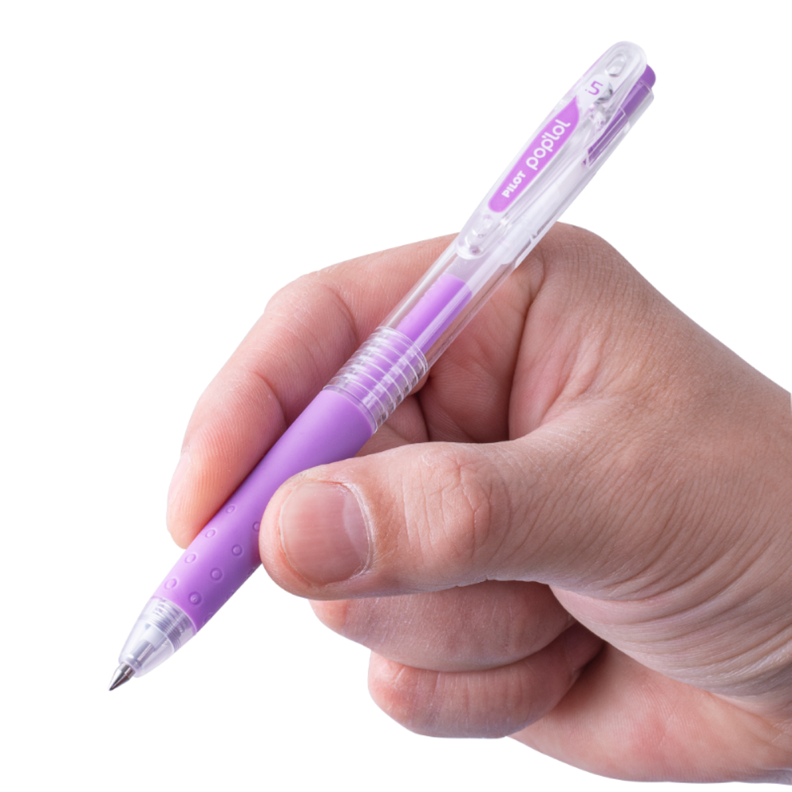 12 un. Lapiz Gel Pop´lol Violeta Pastel 0.5 mm.-3
