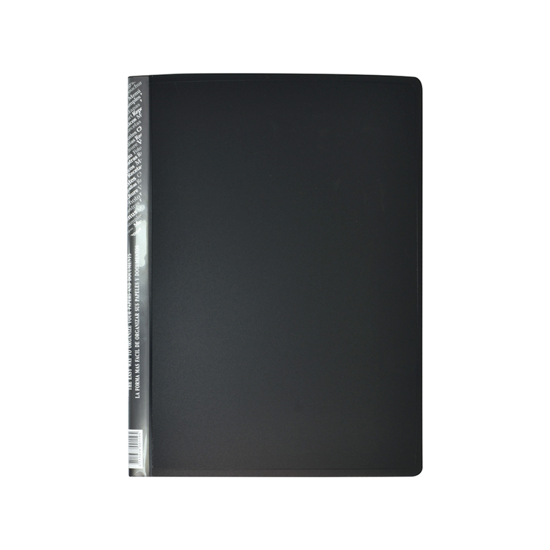 Carpeta A4 80 Fundas c/Estuche Negro-1