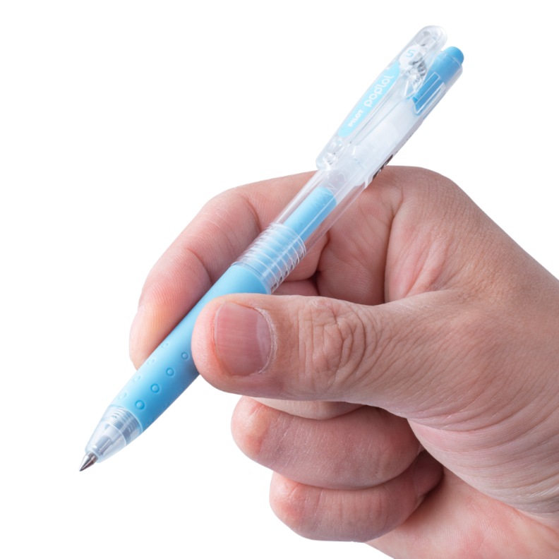 12 un. Lapiz Gel Pop´lol Azul Pastel 0.5 mm.-3