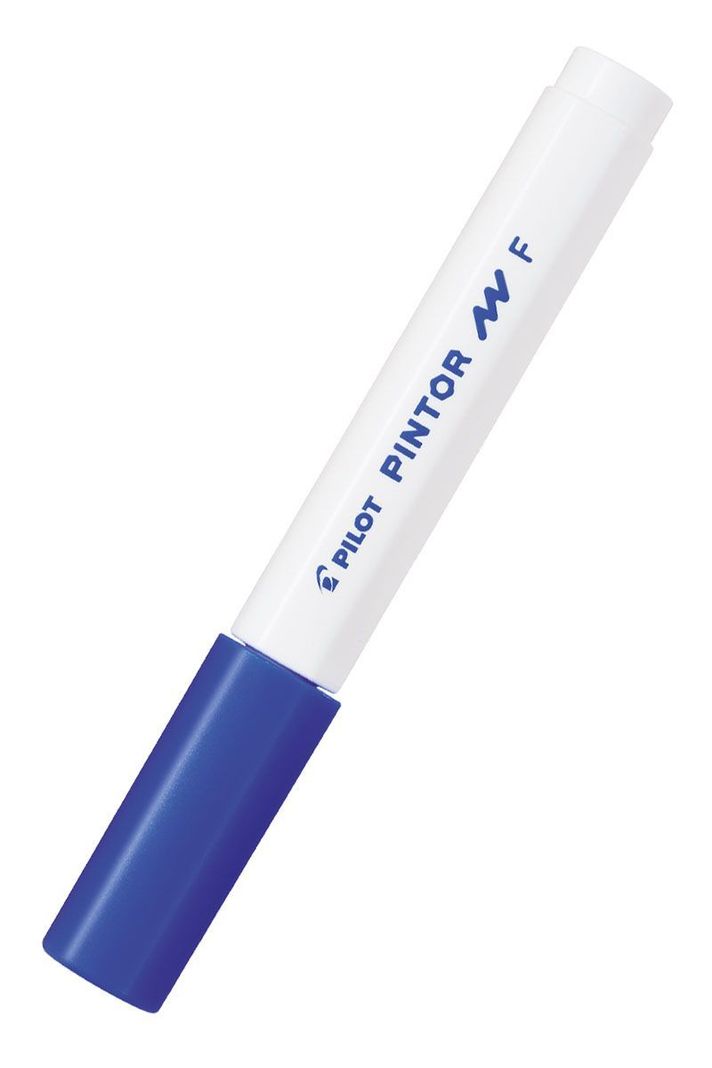 MARCADOR PINTOR FINO AZUL-0