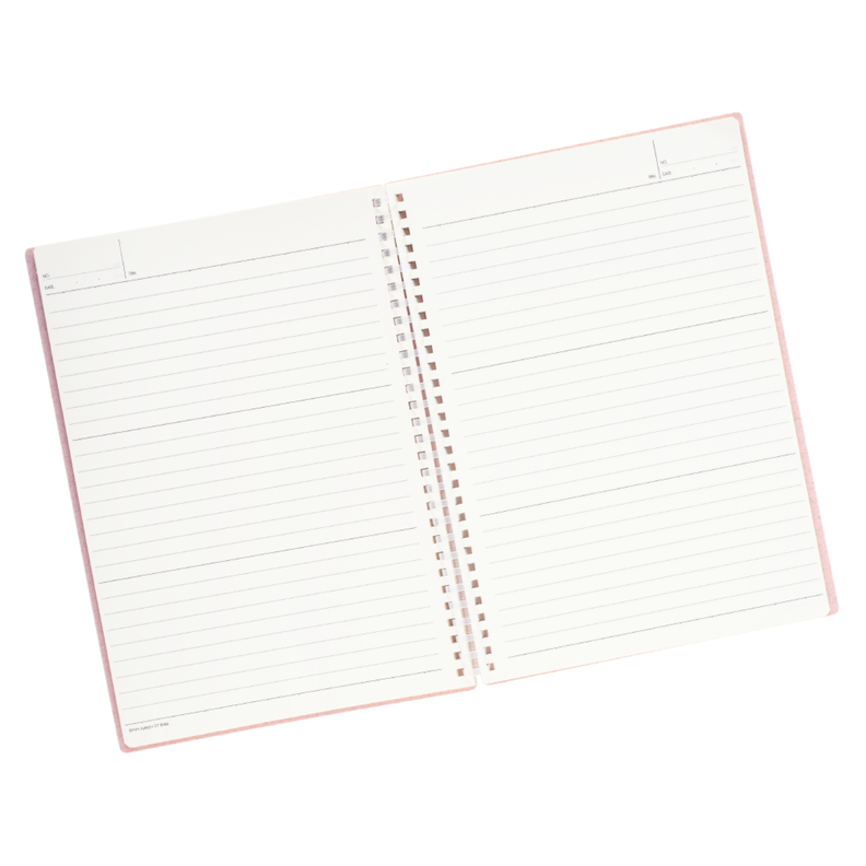 Cuaderno B5 Rosado Pastel Anillado-1