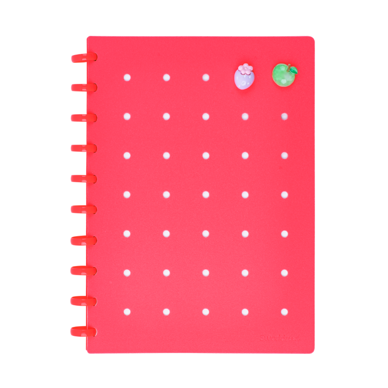 Cuaderno B5 c/ Pines Fucsia Anillado-0